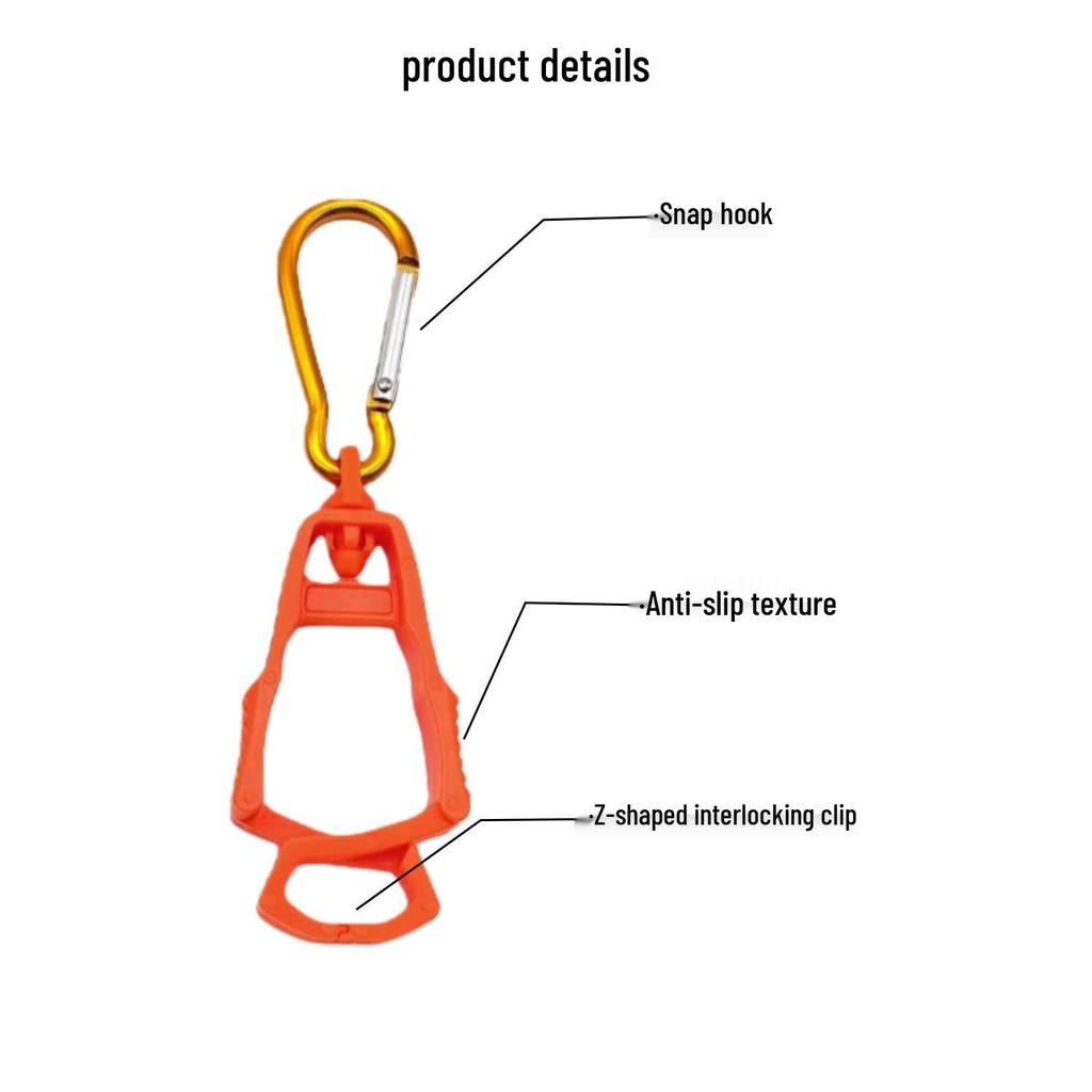 Multifunktionaler Handschuh- und Mützenclip: Anti-Verlust-Karabiner für die Arbeit im Freien