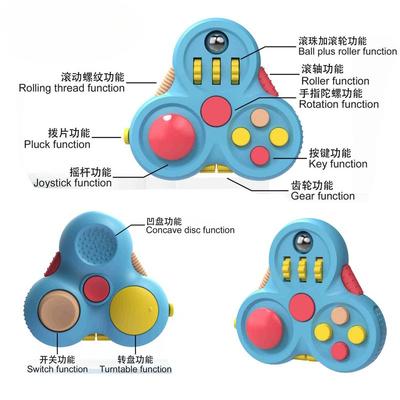 Rotating Fidget Toy Relief Stress Decompression Fingertip Sensory Toy for Kids Adult Office Anxiety Relief Tool Spinning Top Toy
