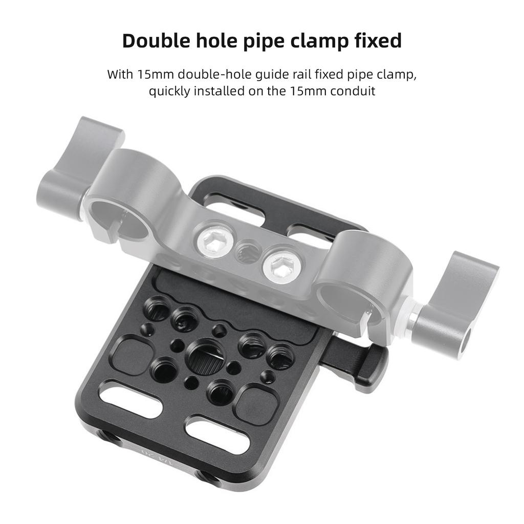 JLwin JL-35 Mini V Lock Battery Adapter Plate V Mount Battery Plate Aluminum Alloy with 1/4 Inch