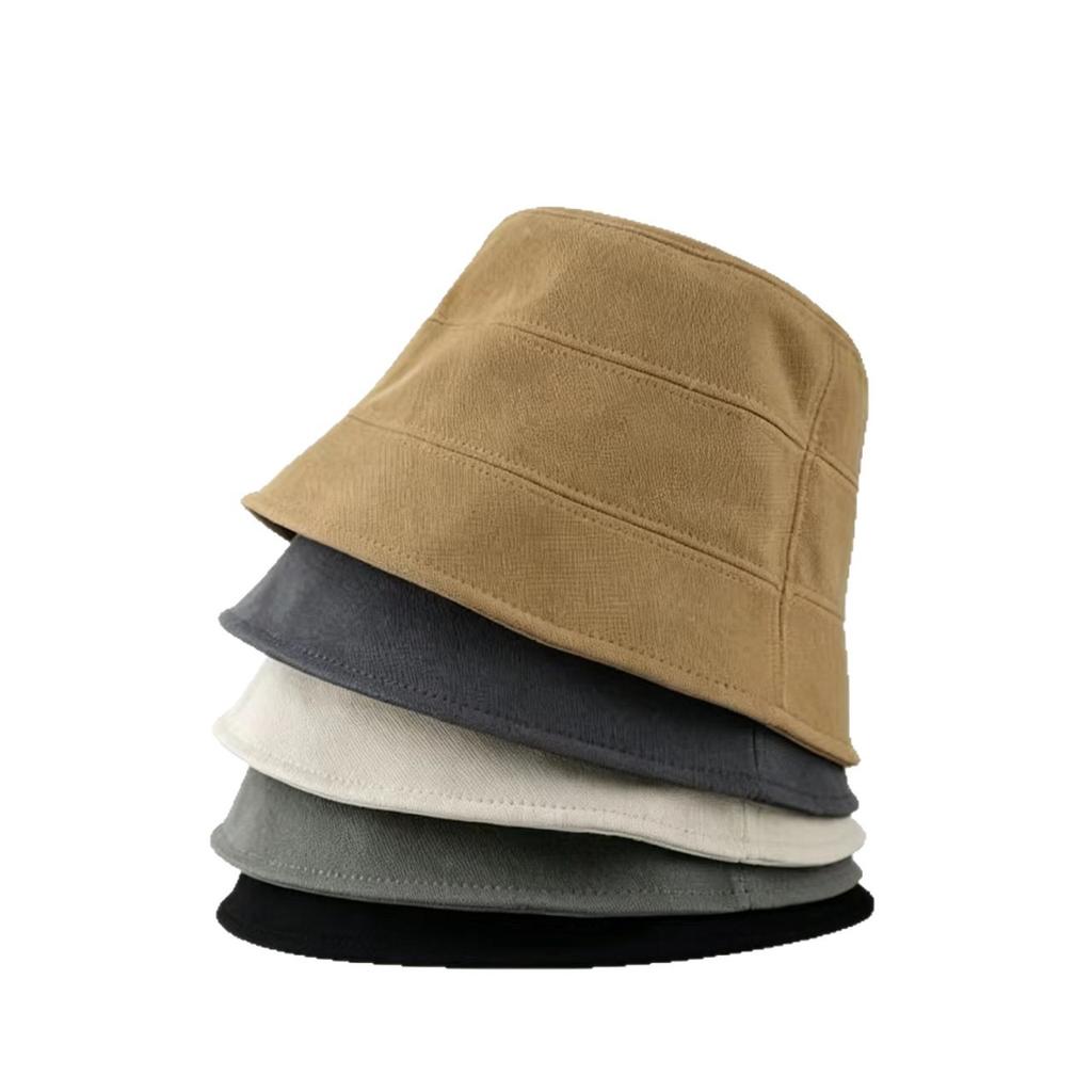 Sunscreen sunshade bucket hat women's spring and summer high-end plain all-match basin hat light and breathable sun hat