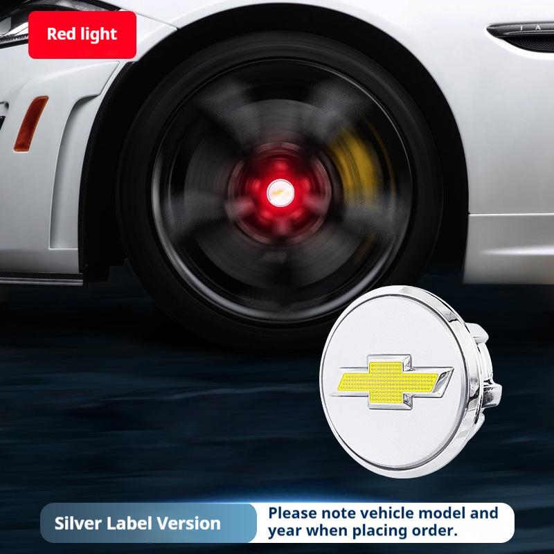 4 PCS ABS+LED 60mm Badge Car Wheel Center Caps Auto Parts for Chevrolet Cruze Captiva Lacetti Spark Aveo Orlando Camaro