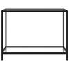 VidaXL Table console Transparent 100x35x75 cm Verre trempé 322835