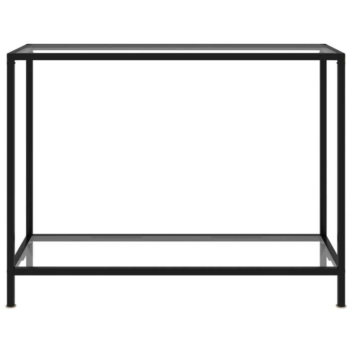 VidaXL Table console Transparent 100x35x75 cm Verre trempé 322835