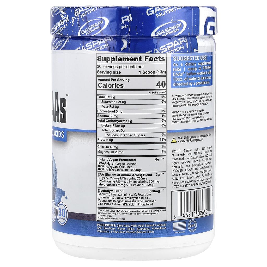 Proven Eaas™ Blueberry Acai with 9 Essential Amino Acids, 390g (13.75oz)