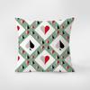 Playing Card Pattern Decorative Pillowcase Bedroom Living Room Square Cushion Pillowcase