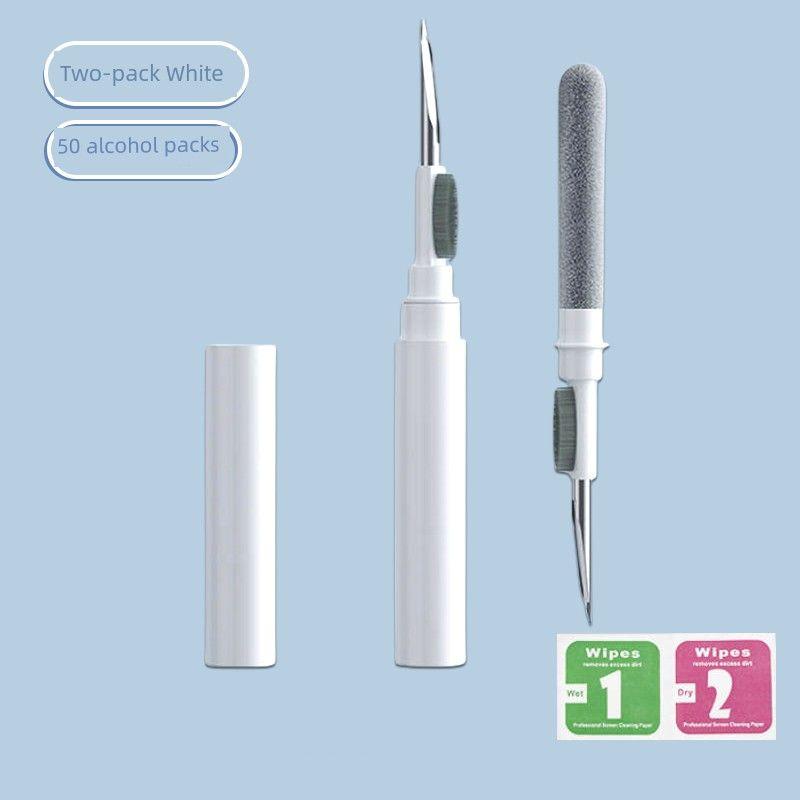 

Наушник Удаление пыли Многофункциональная чистящая щетка Наушник Girlfriend Pack [White 2, 50 Alcohol Pack]]