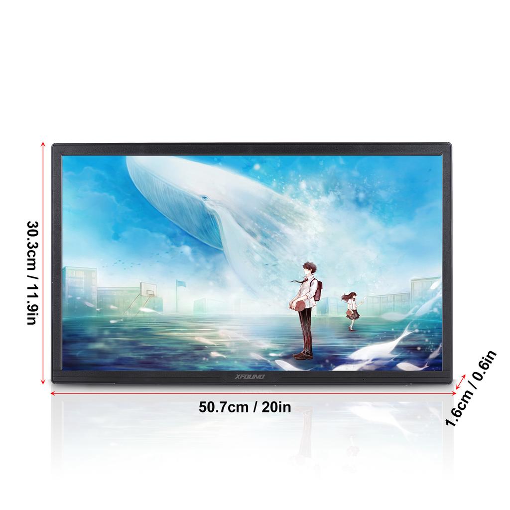 Monitor LED ultra sottile 22 pollici alto trasparente 16:9 300cdm2 compatibile con monitor desktop HDMI Eye Care