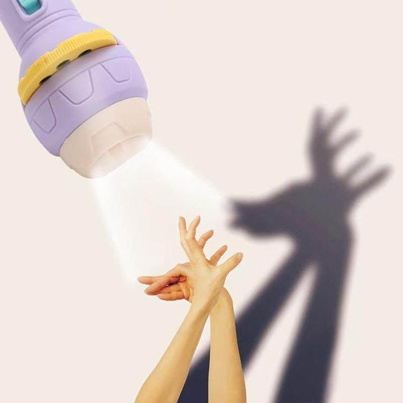 Cartoon Projection Flashlight 80 Patterns Creative Children Flashlight Toy Projector Baby Toys Bedtime Story Book Toy