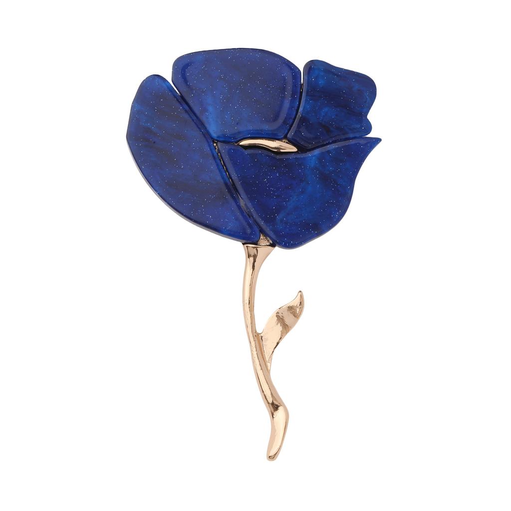 Big Flower Brooch Pin Acrylic Rose Women Brooch Fashion Design Gift For Women Clothing Decor