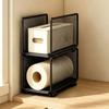 Multi-Layer Kitchen Storage Rack Iron Paper Roll Holder Durable Vertical Storage Rack  for Kitchen