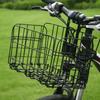 Black Bicycle Hanging Basket Foldable Bicycle Storage Basket Bike Carrier Bag  For Electric Bikes