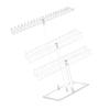 Space Saving Clear Display Shelf Acrylic Jewelry Stand for Displaying Necklaces and Bracelets Jewellery Storage Rack