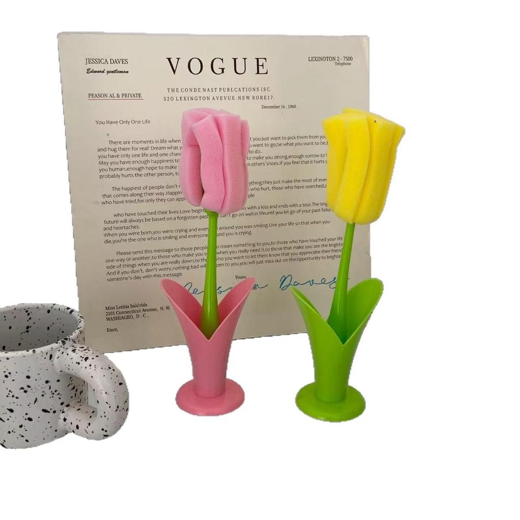 Large Sponge Replacement Brush Set for Milk Bottles and Cups - Thickened Kitchen Cleaning Tool.