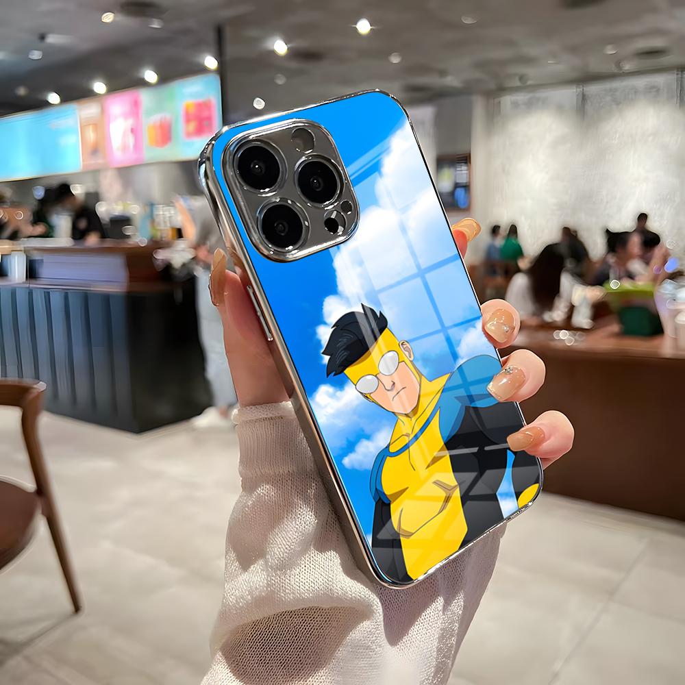 

Незламний мультяшний популярний чохол для телефону для IPhone 17 Pro Max 15 Pro 16 14 Plus 12 13 Mini 11 Pro Ударостійкий гальванізований скляний iPhone 11 Pro
