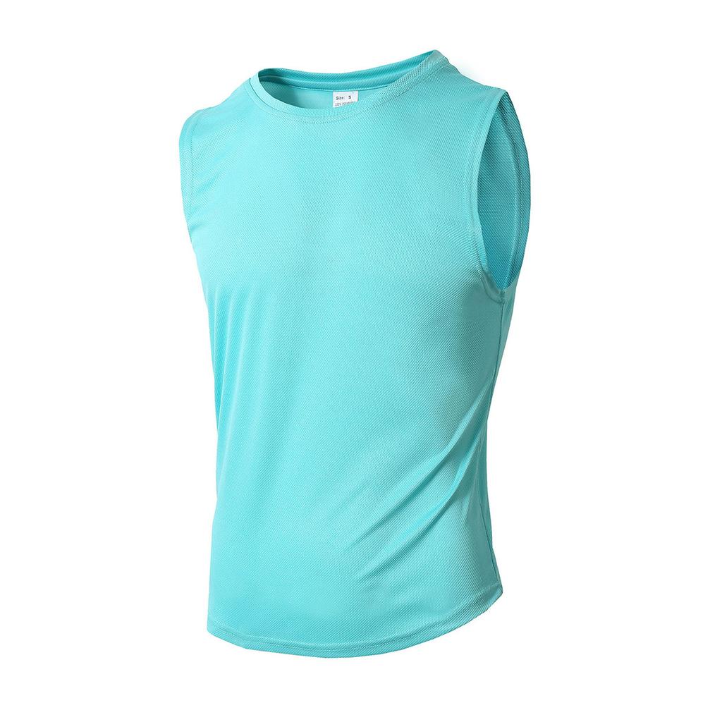Men Summer Sports Fitness Sleeveless Tank Top Breathable Quick Dry Solid
