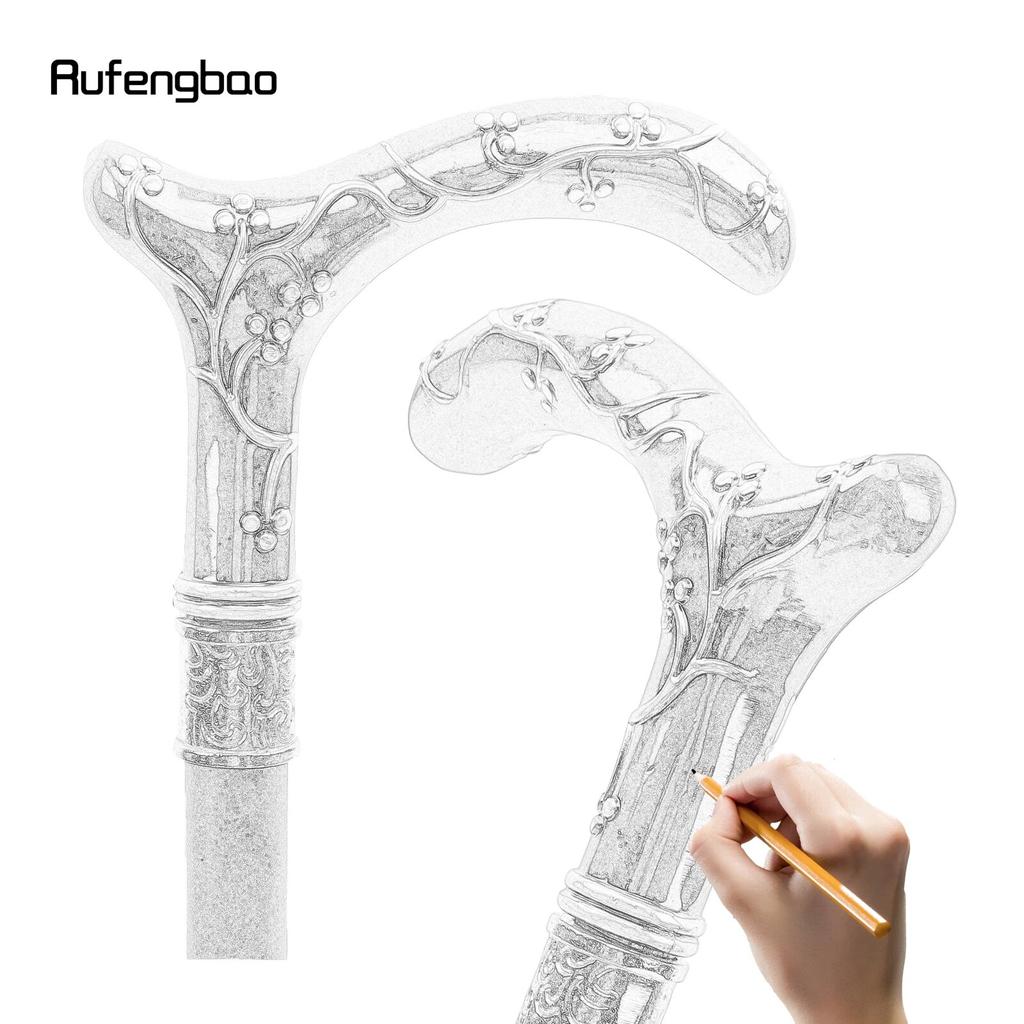 Golden Black Plum Blossom Flower Fashion Walking Stick Decorative Stick Cospaly Vintage Fashionable Walking Cane Crosier 93cm