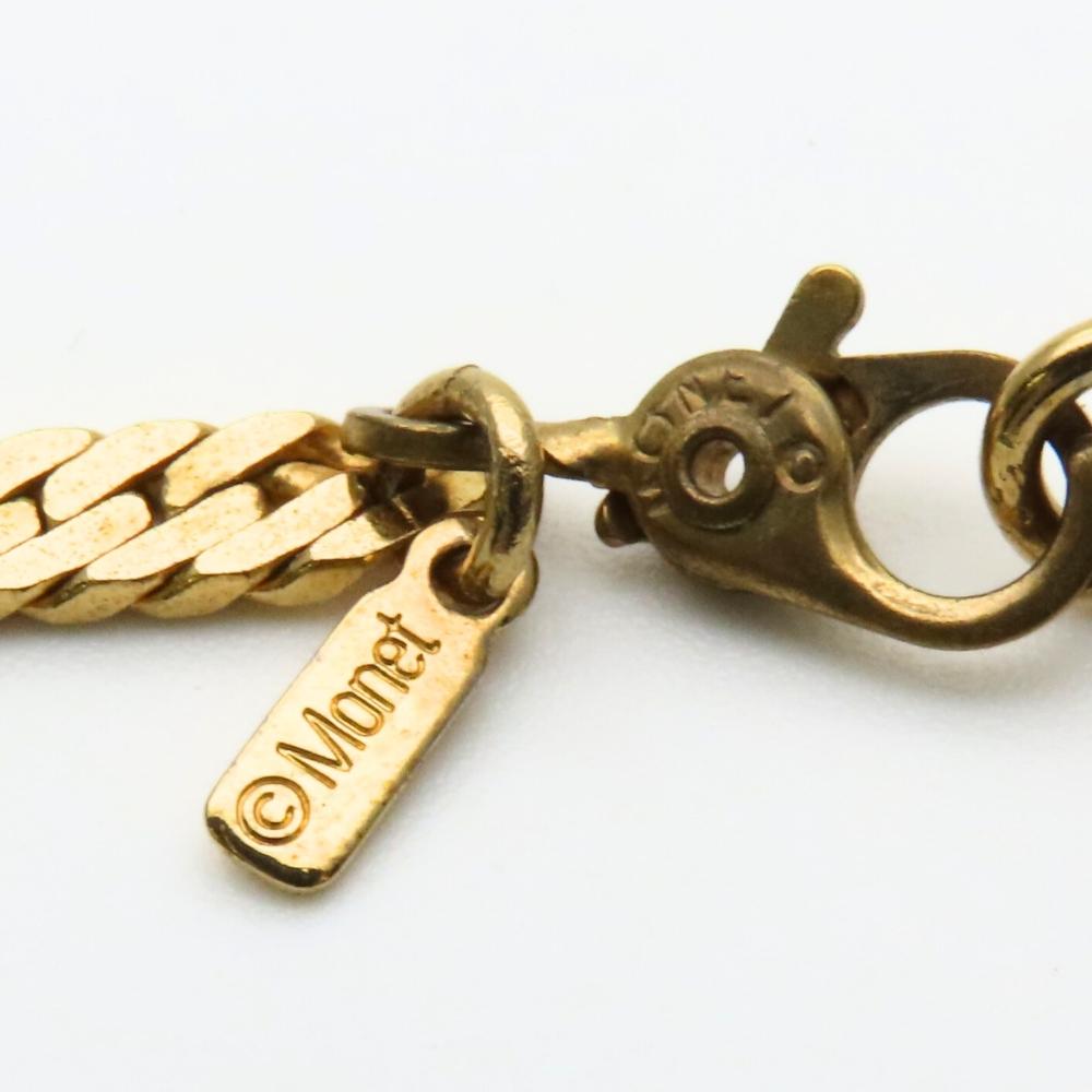 Used  Necklace MONET metal 17.7g gold Chain