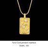Nordic Solomon Tarot Card Necklace: Trendy Punk Hip Hop Style with Diamond Square Choker for Men and Women