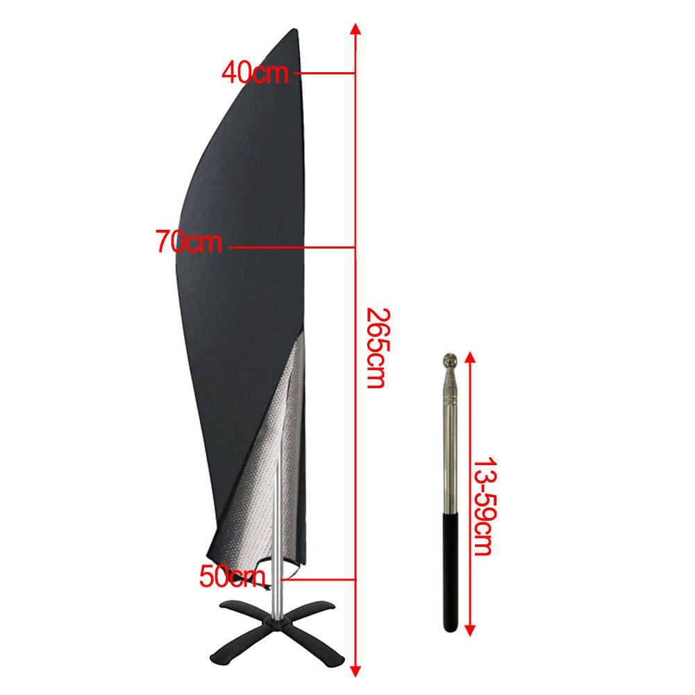 

Heavy Duty Outdoor Umbrella Cover for Protection Against Rain and UV Rays Fits Most Offset Banana Umbrellas Design 205CM57x48x25CM