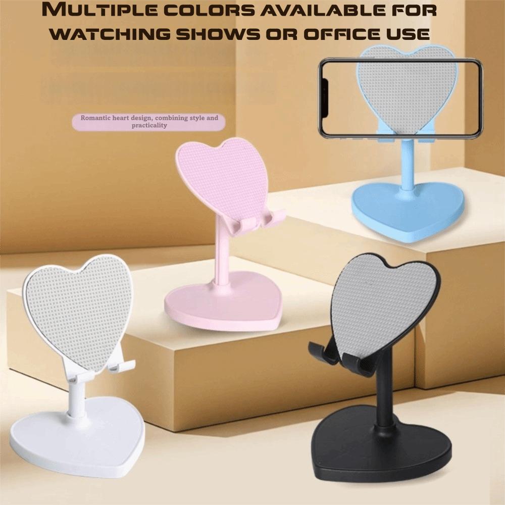 Love Shaped Design Tablet Stand Extendable Design Live Streaming Stand Phone Stand Desktop Use