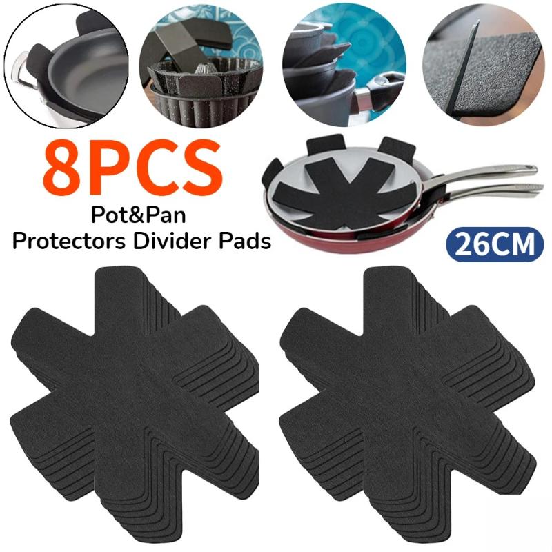 Pot Pan Protectors Divider Pads Non-Stick Anti-Scratch Separator Pads for Cookware Protection & Surface Guard