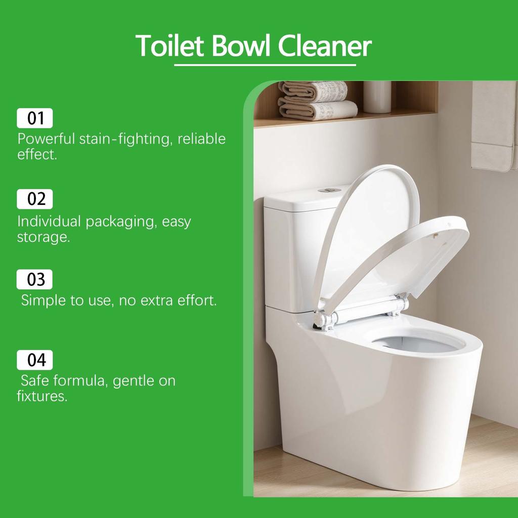 Household Toilet Cleaning Tablets Can Reduce Stubborn Stains By Flushing And Cleaning. They Are Daily Household Cleaning Products.