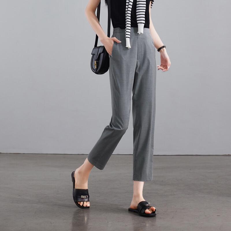SOFSIL Women's Summer High-Waist Slim-Fit Trousers
