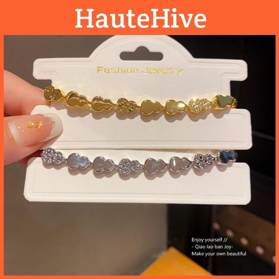 Nytt Mässingsarmband i Kinesisk Stil Med Snidad Kalebasshänge För Kvinnor Presenttillbehör