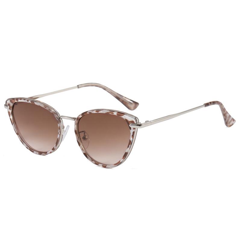 Cat Eye Shape Sunglasses for Ladies European American Style Trendy Glasses for Woman High Quality Men Sun Glass