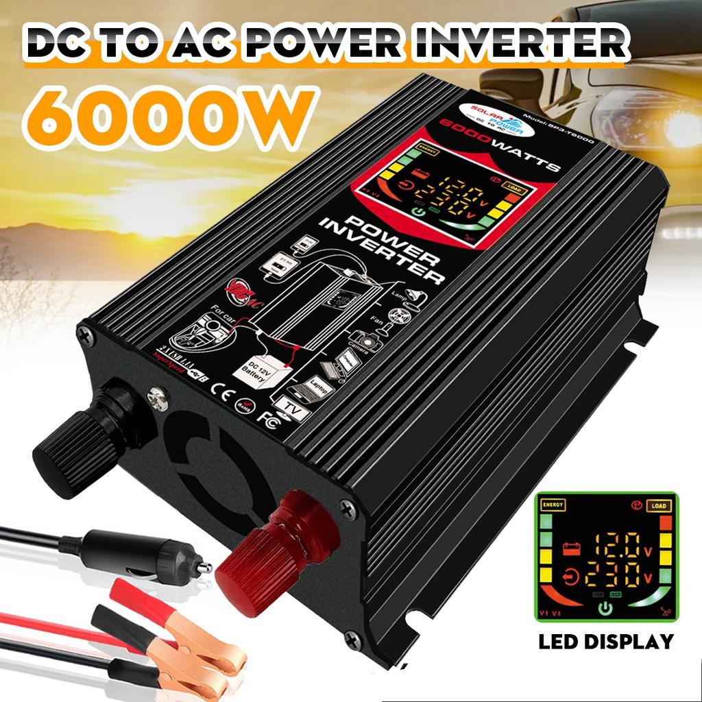 thumbnail image 2 of 4000W Pure Sine Wave Inverter, DC 12 Volt To 220 Volt AC 2 of 14