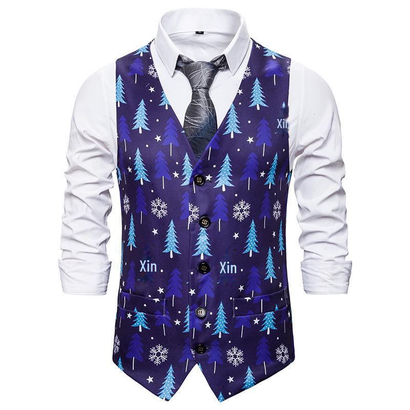 2023 Men's Christmas and New Year 3D Santa Claus Vest