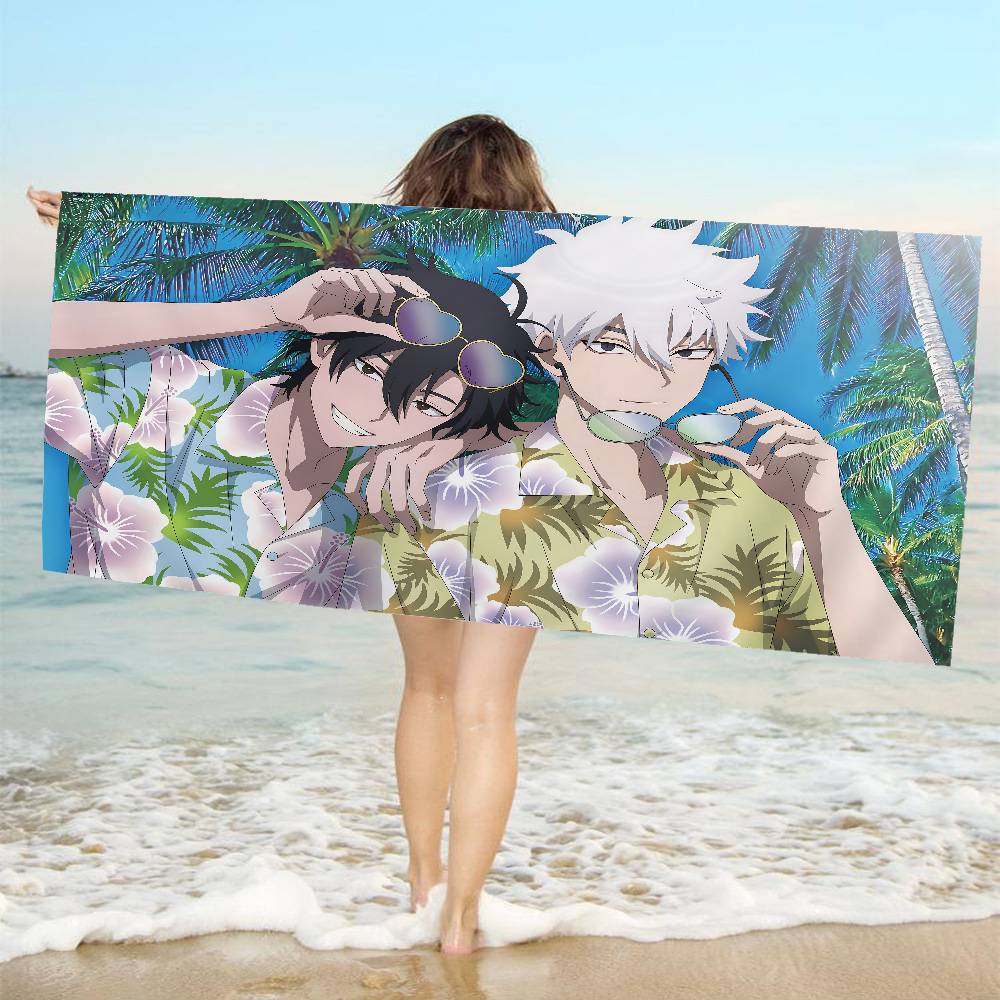 

Link C-Click Anime Big Microfiber Beach Towels Quick Dry Towel Sand Beach Towels Pool Towel For Travel Swim Pool Yoga W40*H60(CM)