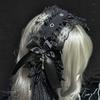 Harajuku Gothic Lolita Cosplay Headwear Sweet Lovely Girl Subculture Wing Angel Lace Flounce Fold Headband Hair Accessories