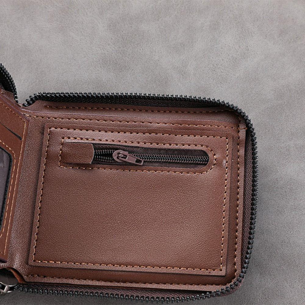 Thin Fold Wallet ID Card Holder Business Purse Luxury Men's Short Wallet  Daily