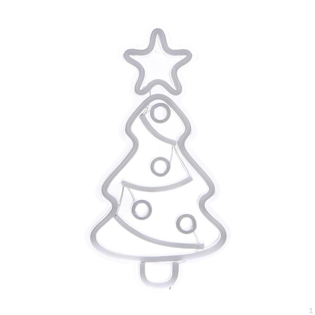 Weihnachtsbaum Schild Nachtlicht USB-betrieben Wandkunst Dekor Schilder LED-Lampe für Schlafzimmer