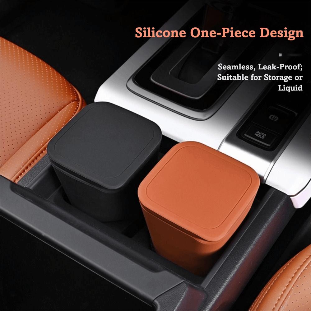 Sealed Design Car Trash Can Odor-Proof Garbage Cup Universal Car Trash Bin  Vehicle Storage