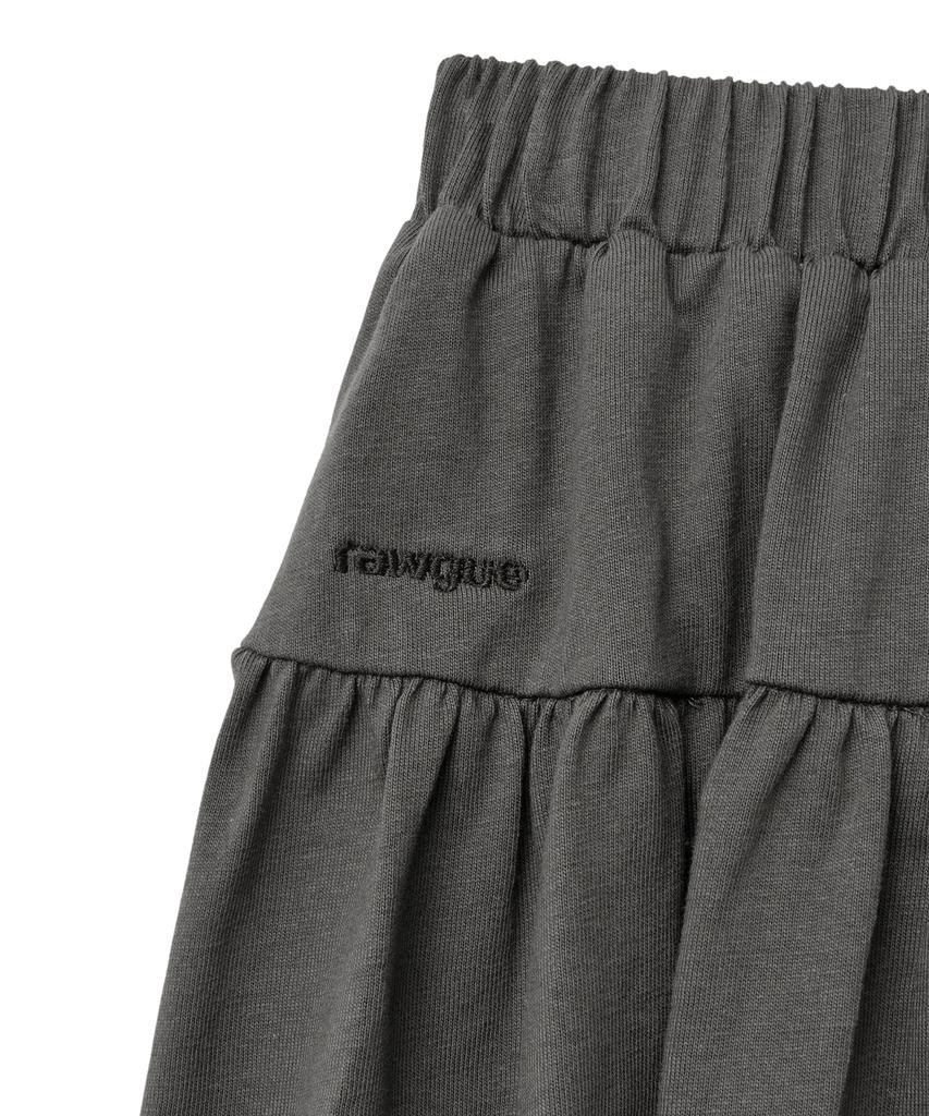 Lougeu Twist Tie Mini Skirt_Gray