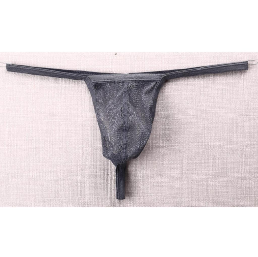 Pánské G-String síť Příze Průhledné spodky Tanga Spodní prádlo Kalhotky Velká velikost T-back