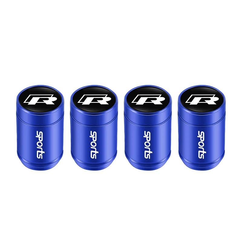 

2025 Hot Car Styling Metal Car Tire Valve Caps Dust Prevention Accessories For R Volkswagen Bora GTI Magotan Beetle Tiguan R-Lin