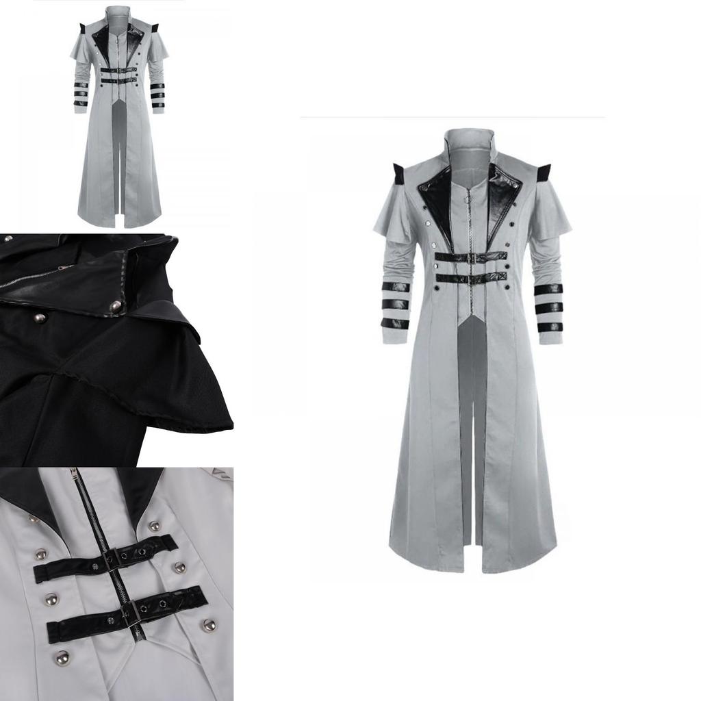 Mittelalterlicher Renaissance-Punk-Mantel für Bühnenauftritte und Fotografie