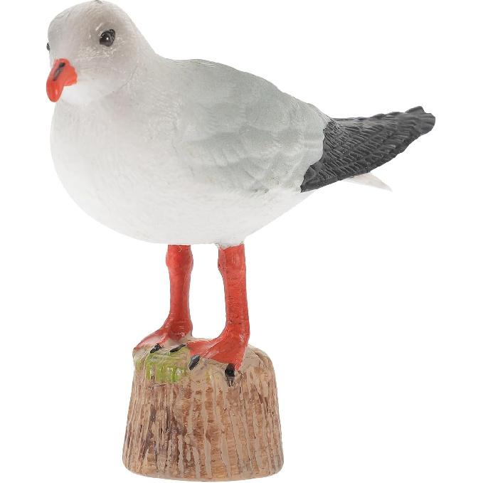 STOBOK Small Seagull Statue Nautical Bird Figurine White Seagull Statue Miniature Seagull Figure Ornaments Desk Seagull Figure Decorations
