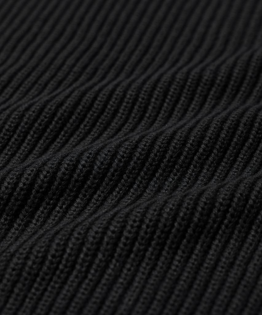 LEMAIN SECOND Oversized Voluminous Washable Crew Neck Hazzi Knit [Black]