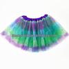 Rainbow Star Tulle Skirt - Vibrant Multi-color Tutu for Girls Inspired by European and American Style, Perfect for Halloween