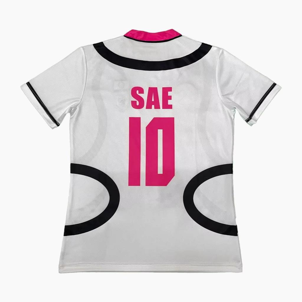 Japanese Anime Blue Lock Soccer Jerseys Tee Ryusei Shidou & Itoshi Sae Role Playing T-Shirt V-Neck Sportswear Top
