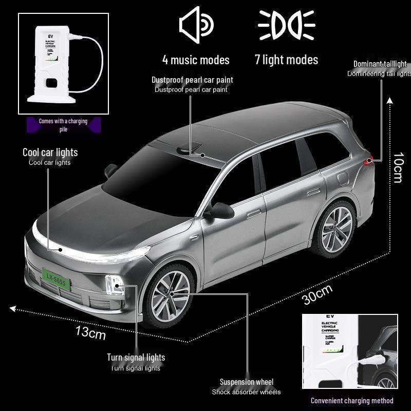 Ideal L9 Remote Control Car: Children's 2.4G Large Electric Toy with Sound and Light Effects