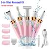 5-in-1 Electric Hair Removal Device: Intimate Shaver & Trimmer for Men and Women