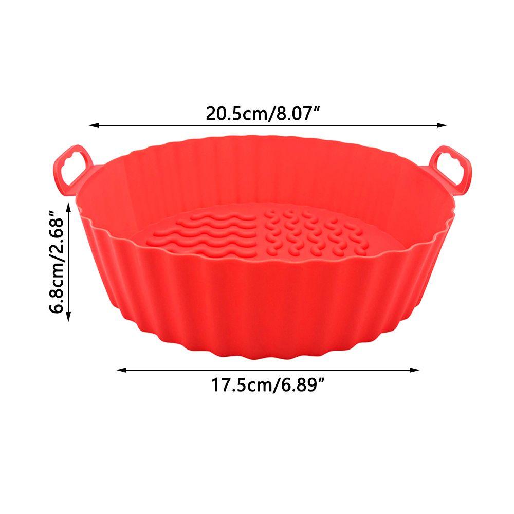 Cooking Reusable Pizza Plate 7.5inch Silicone Pot For Air Fryer Replacement Liners Baking Basket