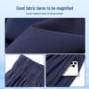 Dark Blue Ultra-Thin Ice Silk Uniform Shorts for Primary, Junior High, and High School Students - Solid Color, No Stripes