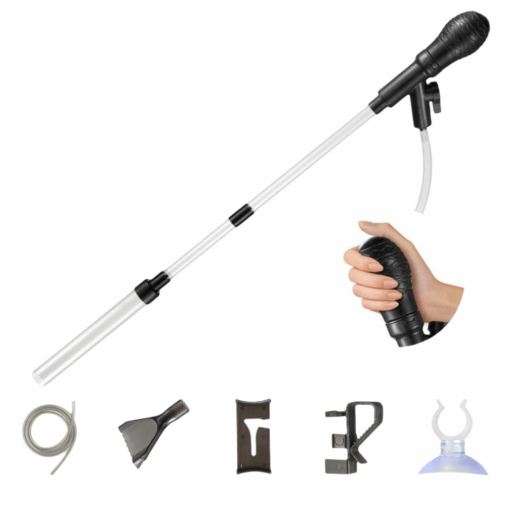 Adjustable Length Aquarium Gravel Cleaner Manual Gravel Cleaner Sand Vacuum Water Change