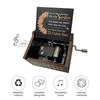 Wooden Hand Cranked Music Box Retro Light Luxury Exquisite Carving Wooden Music Box Exquisite Birthday Gift